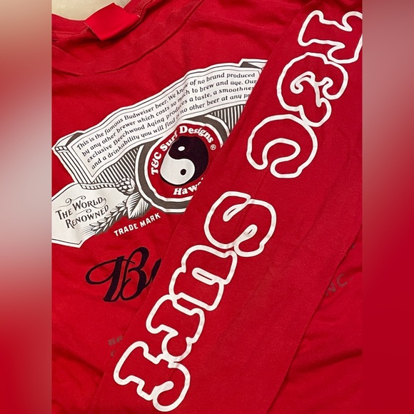 T&C Surf Designs Hawaii Budweiser Longsleeve Shirt - Picture 6 of 6